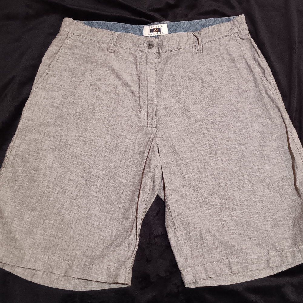 Joseph Abboud Light Gray Flat Front Shorts